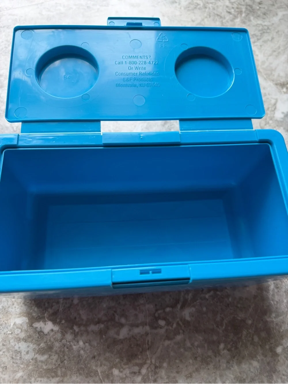 Vintage Chubs Stackables Blue Storage Wipes Container L&F Products Plastic lego